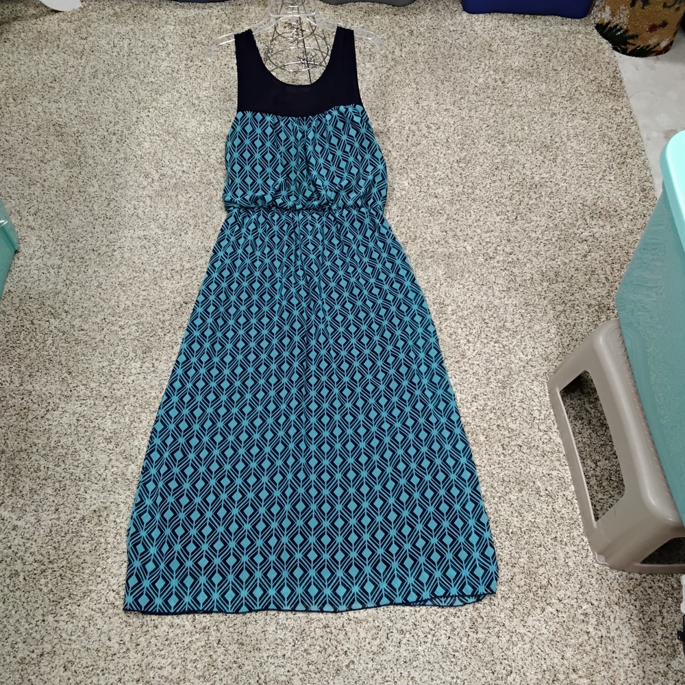Enfocus Studio Teal and Black Dress - Picture 1 of 6